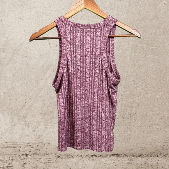 Aeropostale Pink Ribbed Sleeveless Tank Top - Picture 2 of 4